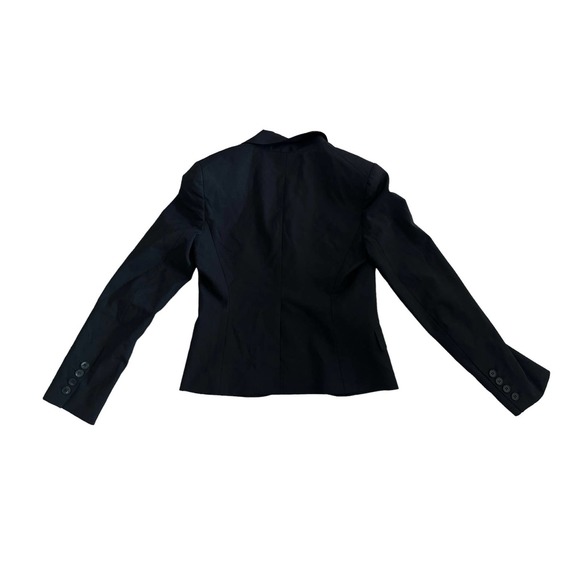 Women 6 Theory Amanda Blazer Wool 2 Button Black Suit Career Work Lined - Picture 3 of 6